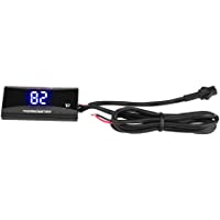 Indicador de temperatura del agua del instrumento del termómetro digital de la motocicleta universal Indicador del LED…